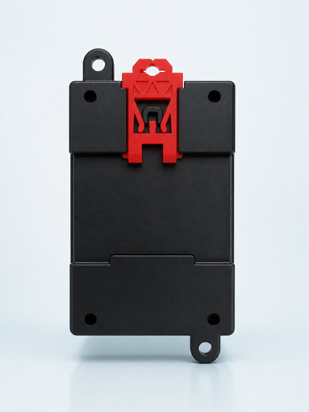 EPM V3 back view showing red DIN rail mounting clip