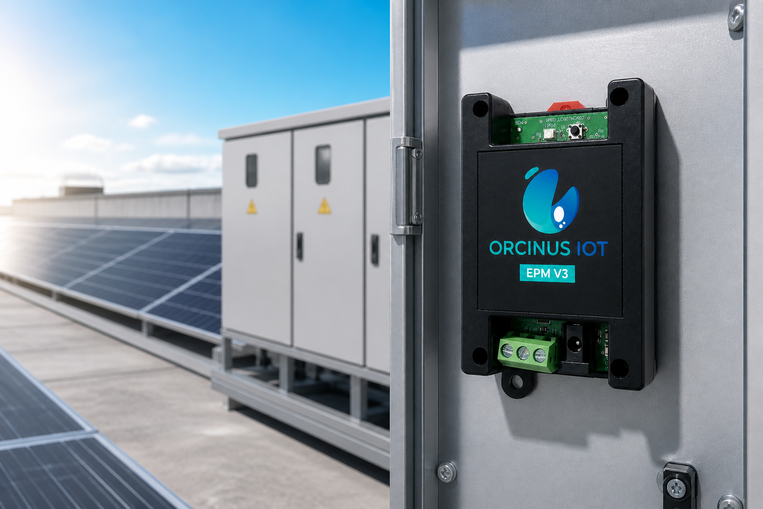 EPM V3 export limiting gateway installed near solar site control equipment